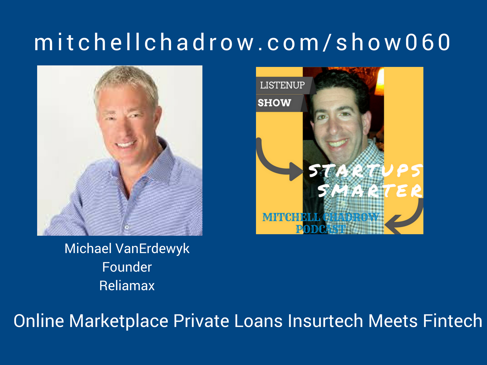 You are currently viewing Michael VanErdewyk, ReliaMax Founder and CEO, Online Marketplace Private Loans Insurtech Meets Fintech Show 060